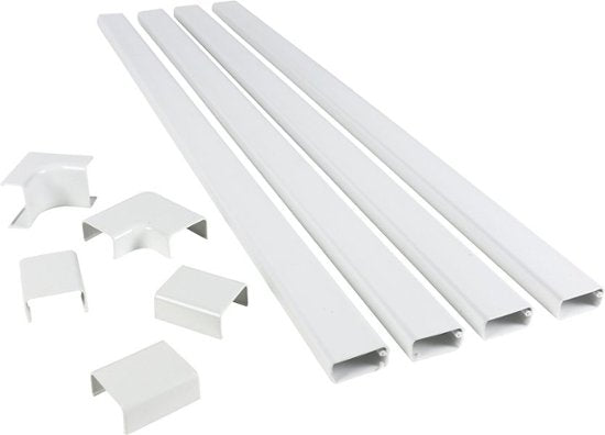 Legrand - CordMate III Cord Cover Kit - White - Model:WMC332